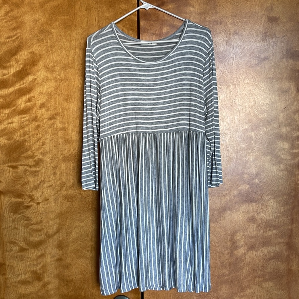 Eloges striped skirted top XL